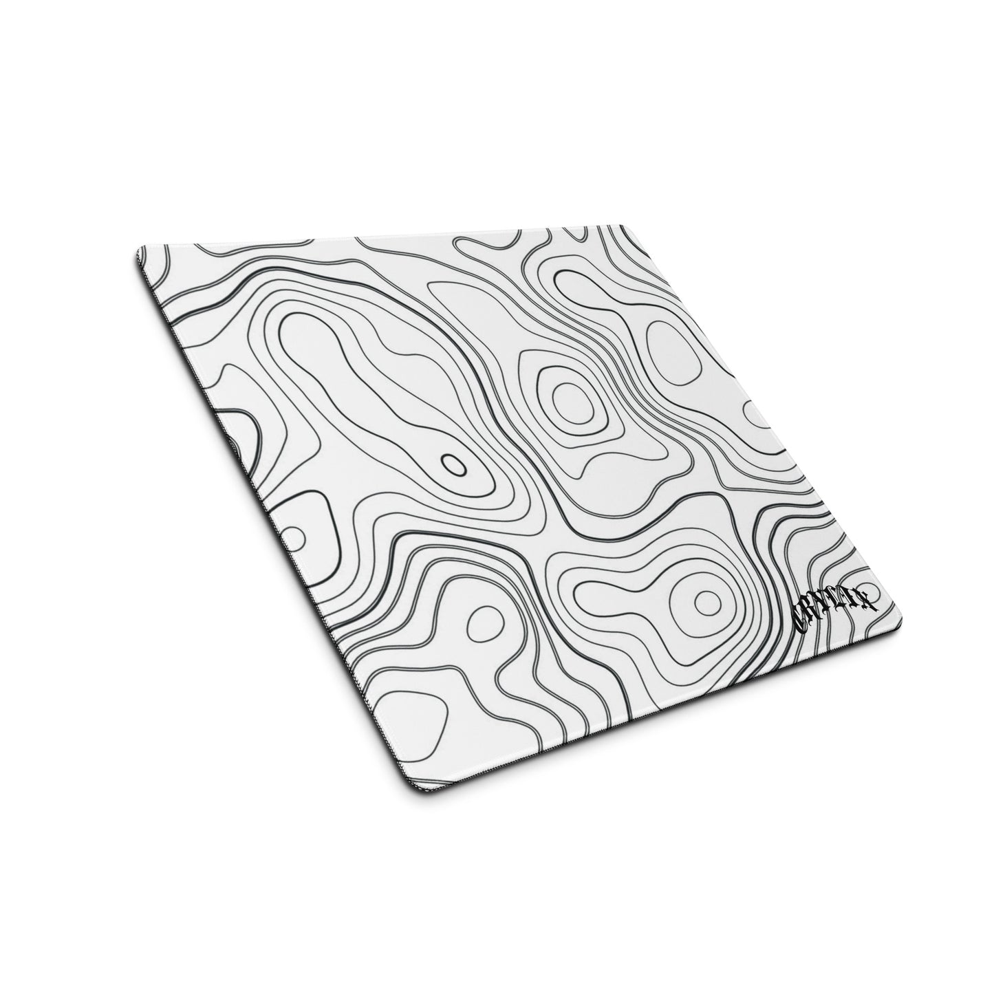 White Topo Crylix Gaming mouse pad