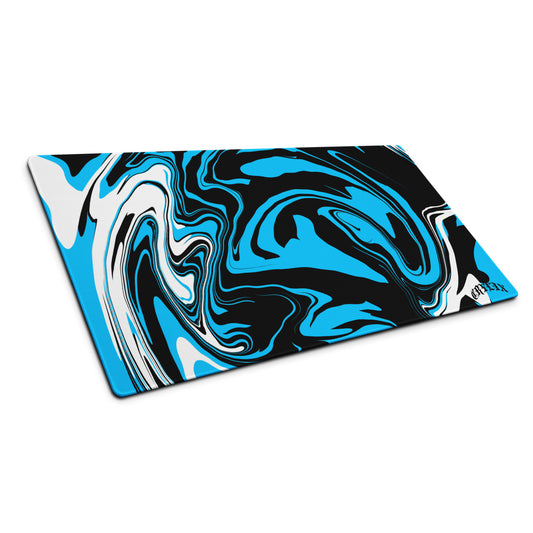 Crylix BlacknBlue Swirl Gaming mouse pad