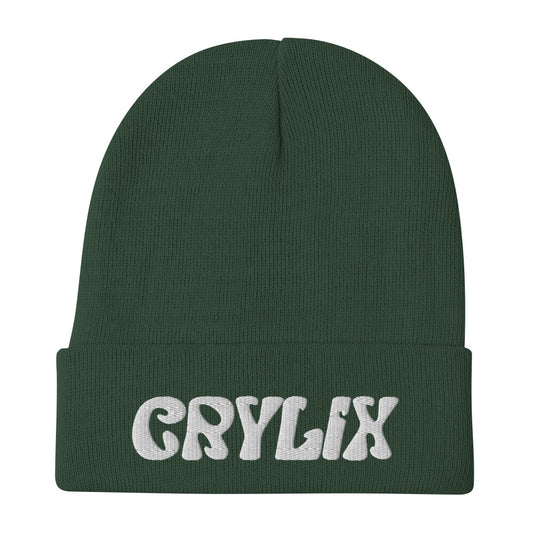 Crylix Bubble 3d Puff Embroidered Beanie