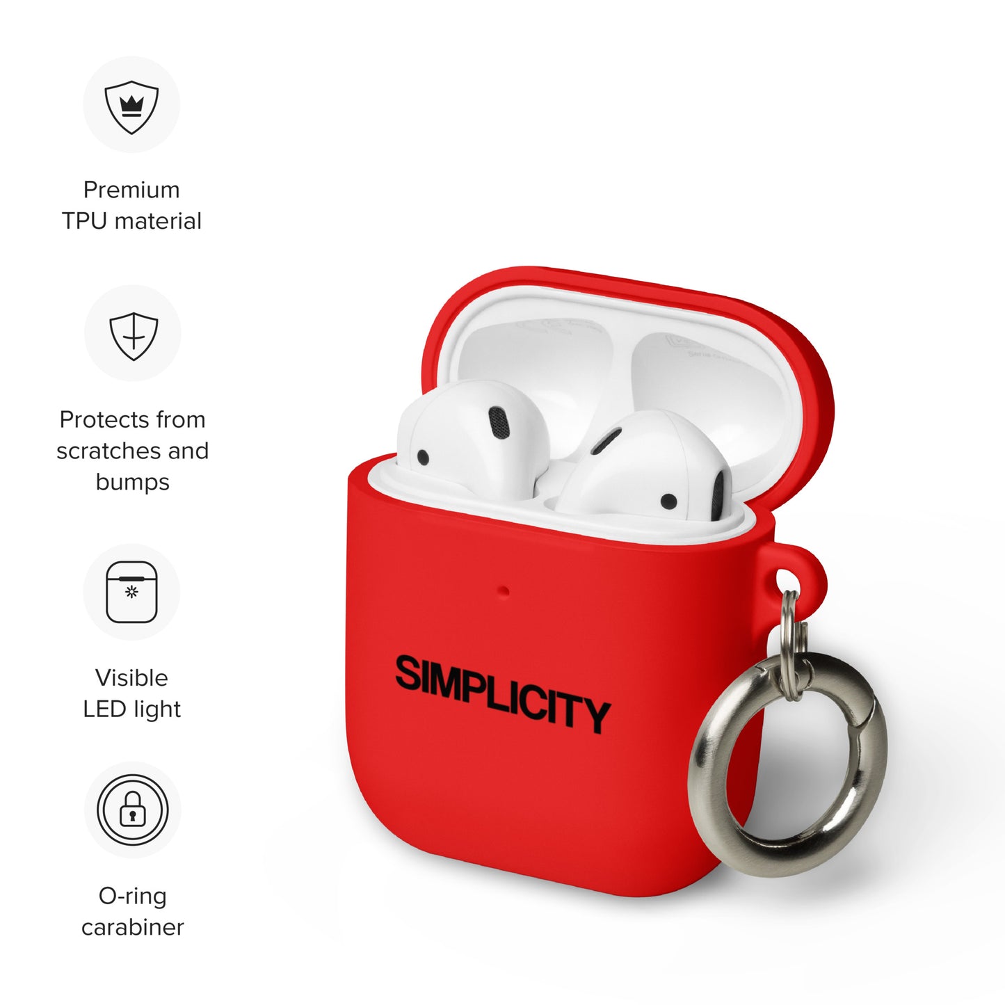 Simplicity Rubber Case for AirPods®