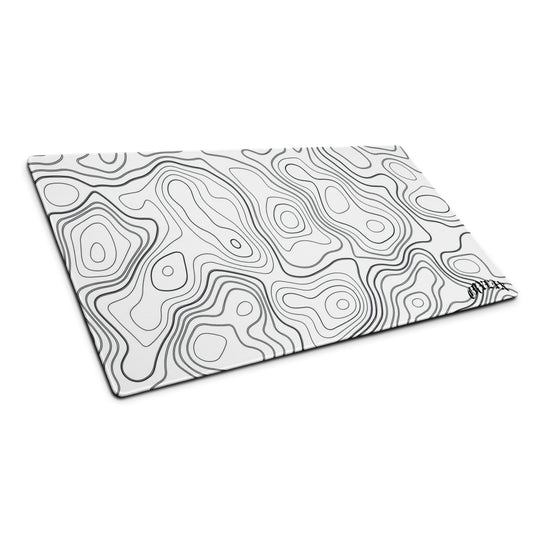 White Topo Crylix Gaming mouse pad
