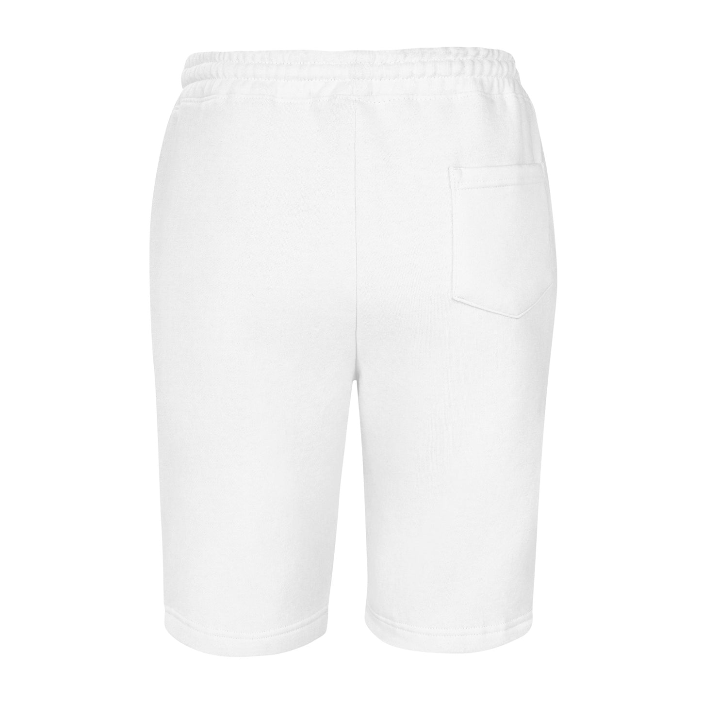 White Crylix fleece shorts